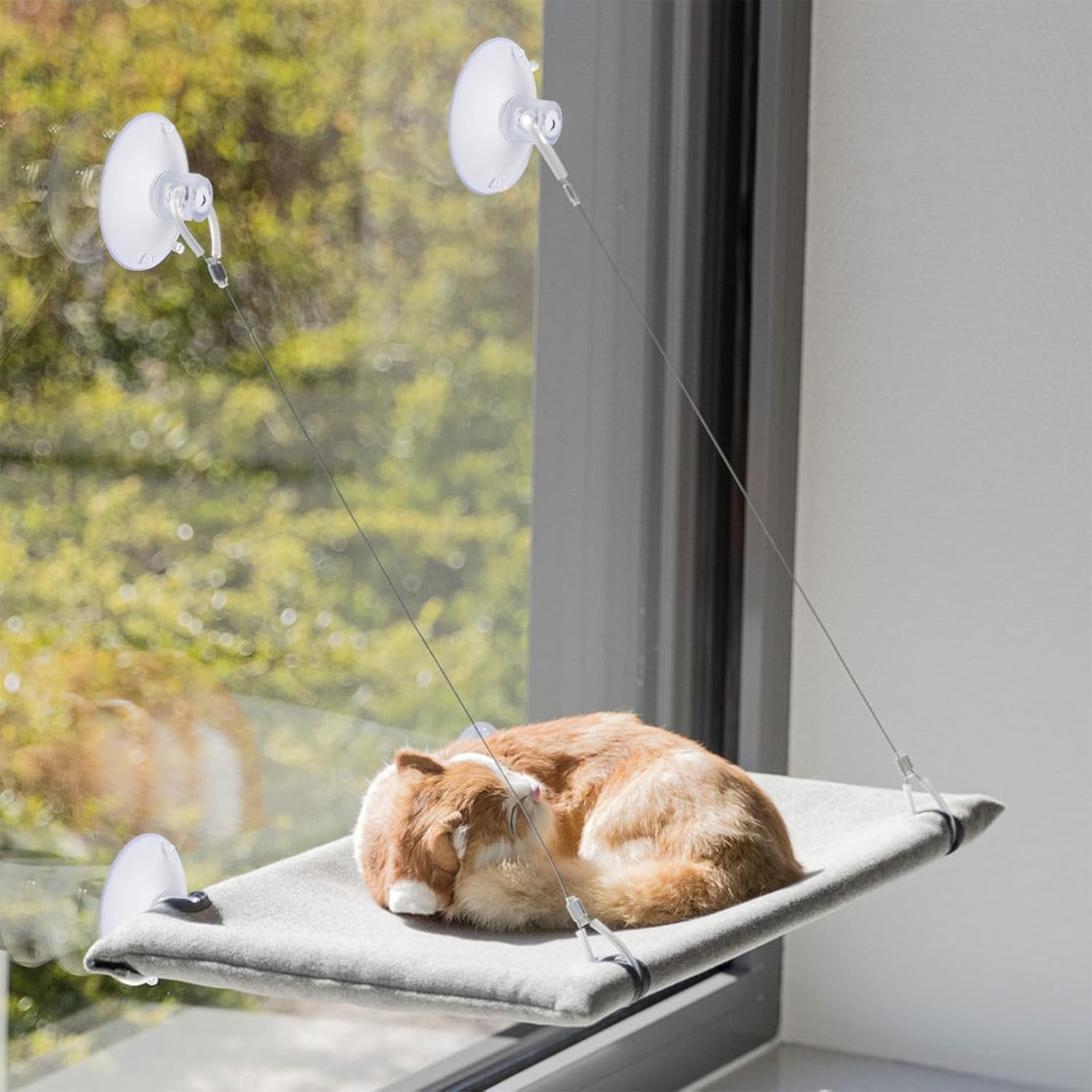4 PCS Window Perch Suction Cup Large Replacement Clear PVC Sucker Pads Powerful Suction Cups for Cat Window V1258-DP02-B-1057