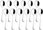 12-Piece Demitasse Espresso Spoons, 4 Inches Stainless Steel Mini Coffee Spoons V1258-DP02-B-108