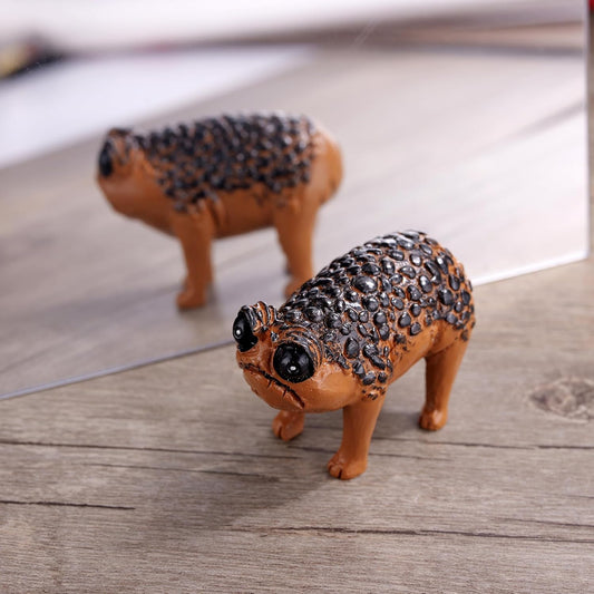 Kvekstio Ugly Funny Grumpy Frog Statue, Weird Resin Angry Toad Sculpture for Outdoor Garden Yard, Novelty V1258-DP02-B-1105
