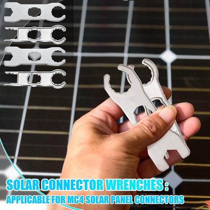Landhoow 6 Pcs Solar Panel Connector Tool Solar Metal Spanner Wrench Solar PV Disconnect Removal Tools V1258-DP02-B-1116