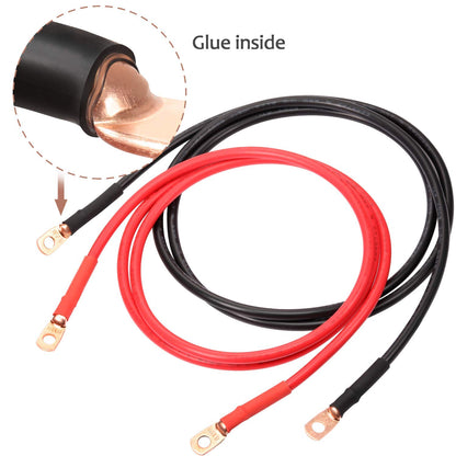 Maxdot 10 Pack UL Test Wire Lugs 8 Gauge Stud Ring Terminals Heavy Duty Copper Crimp Lugs Welding Cable Bare V1258-DP02-B-1117