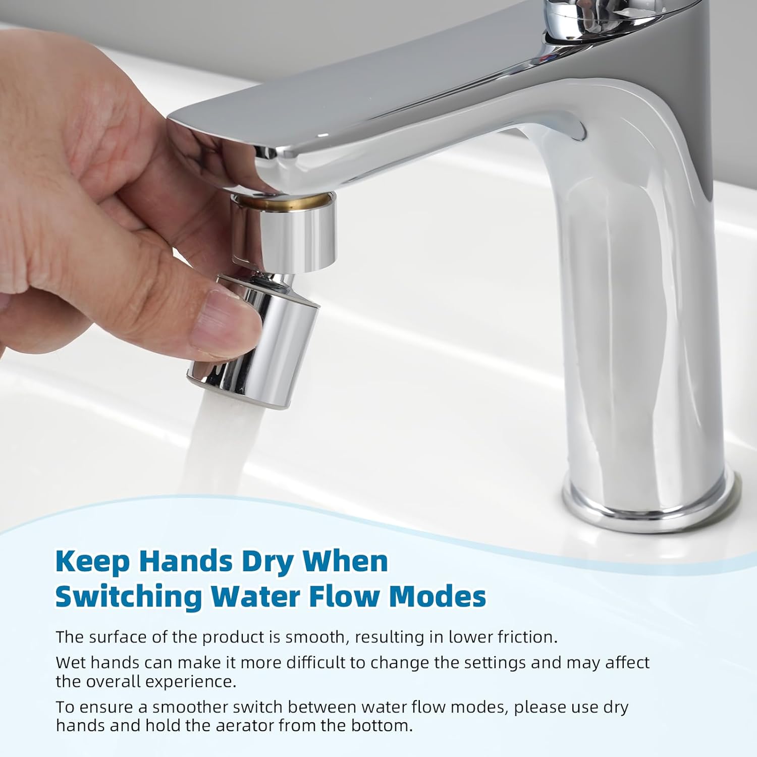NSF/ANSI/CAN 61 Certified Faucet Aerator, CUPC Certification 360 degrees Twist Kitchen Sink Aerator, V1258-DP02-B-1154