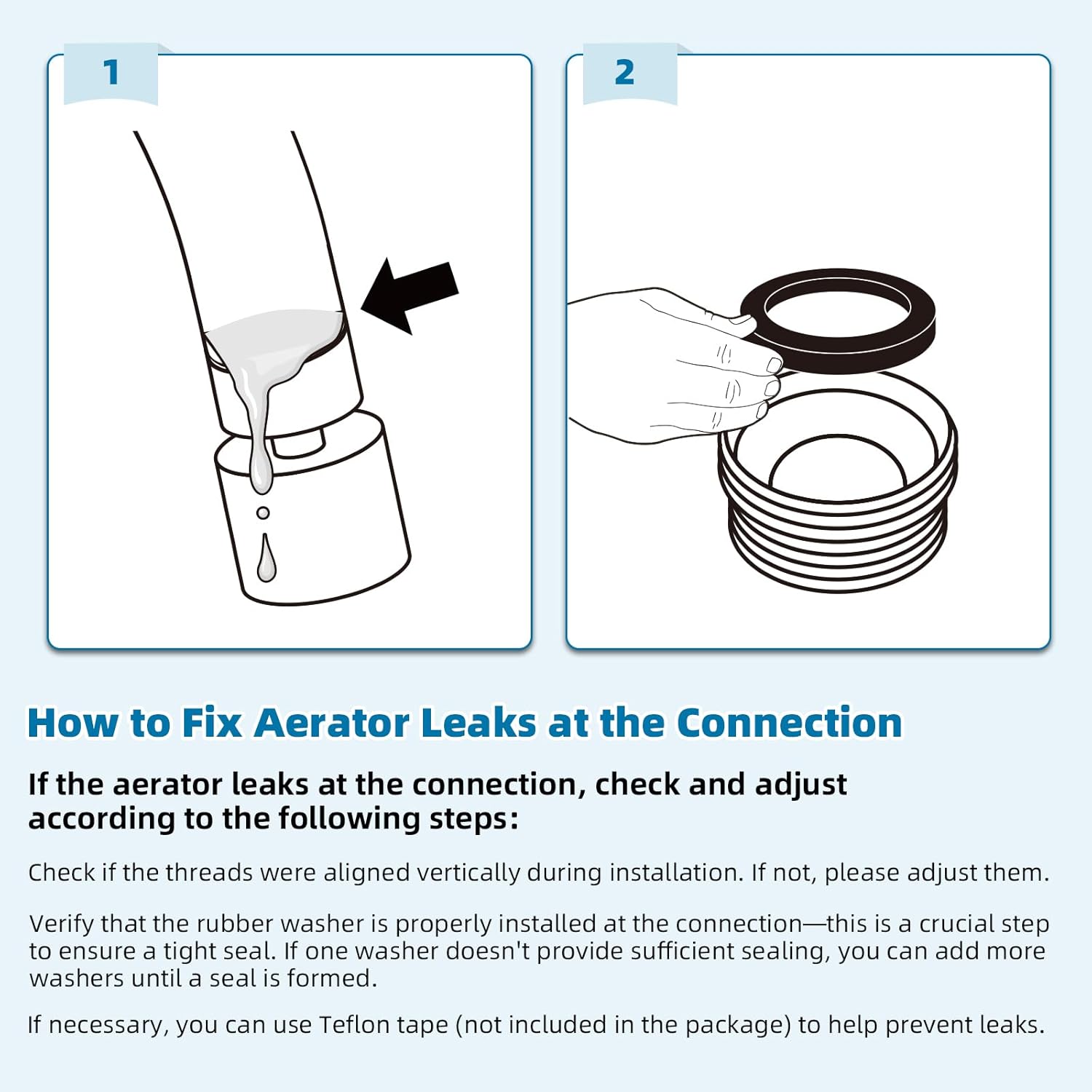 NSF/ANSI/CAN 61 Certified Faucet Aerator, CUPC Certification 360 degrees Twist Kitchen Sink Aerator, V1258-DP02-B-1154
