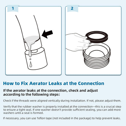 NSF/ANSI/CAN 61 Certified Faucet Aerator, CUPC Certification 360 degrees Twist Kitchen Sink Aerator, V1258-DP02-B-1154