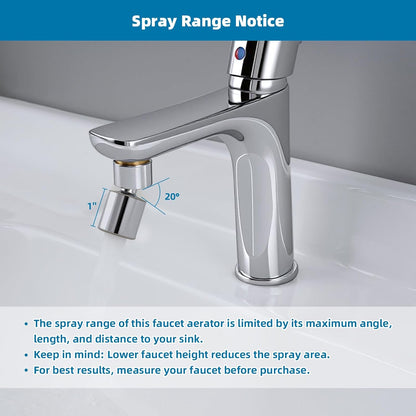 NSF/ANSI/CAN 61 Certified Faucet Aerator, CUPC Certification 360 degrees Twist Kitchen Sink Aerator, V1258-DP02-B-1154