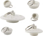 6 Pieces Drain Stopper, Rubber Kitchen Sink Drain, Sink Stopper Drain Plug with Pull Ring for Kitchen, V1258-DP02-B-1155