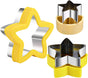 Stainless Steel Star Cookie Cutters, Mini to Large Sizes, Five-pointed Star & Vegetable Shapes Set for Kids V1258-DP02-B-116