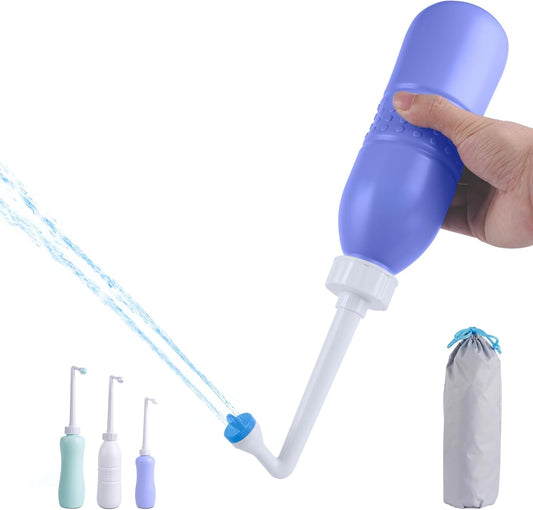 Portable Bidet Sprayer and Travel Bidet with Hand Held Bidet Bottle for Personal Cleansing Use Extended V1258-DP02-B-1169