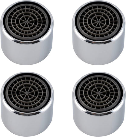 4 Pack Faucet Aerator, Kitchen Sink Aerator Shell with Built-in Filter, 55/64 Female Thread Bathroom Faucet V1258-DP02-B-1172
