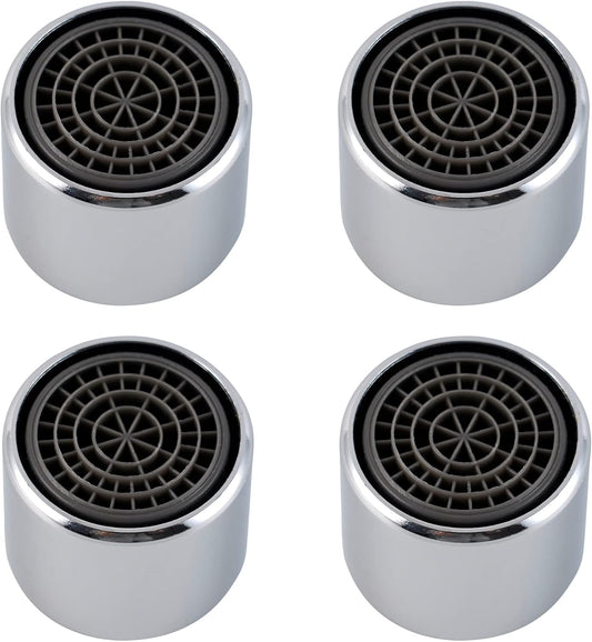 4 Pack Faucet Aerator, Kitchen Sink Aerator Shell with Built-in Filter, 55/64 Female Thread Bathroom Faucet V1258-DP02-B-1172