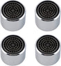 4 Pack Faucet Aerator, Kitchen Sink Aerator Shell with Built-in Filter, 55/64 Female Thread Bathroom Faucet V1258-DP02-B-1172