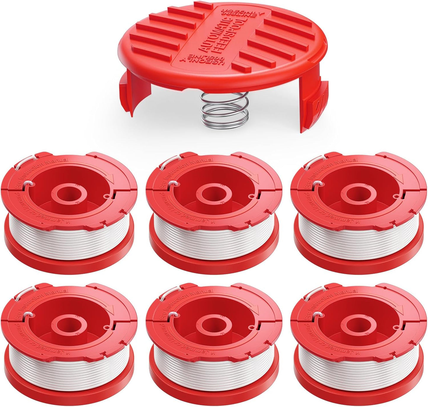 CMZST0653 Weed Eater String Compatible with Craftsman Weed Wacker, 7Pack 0.065" 30Ft String Trimmer V1258-DP02-B-1199