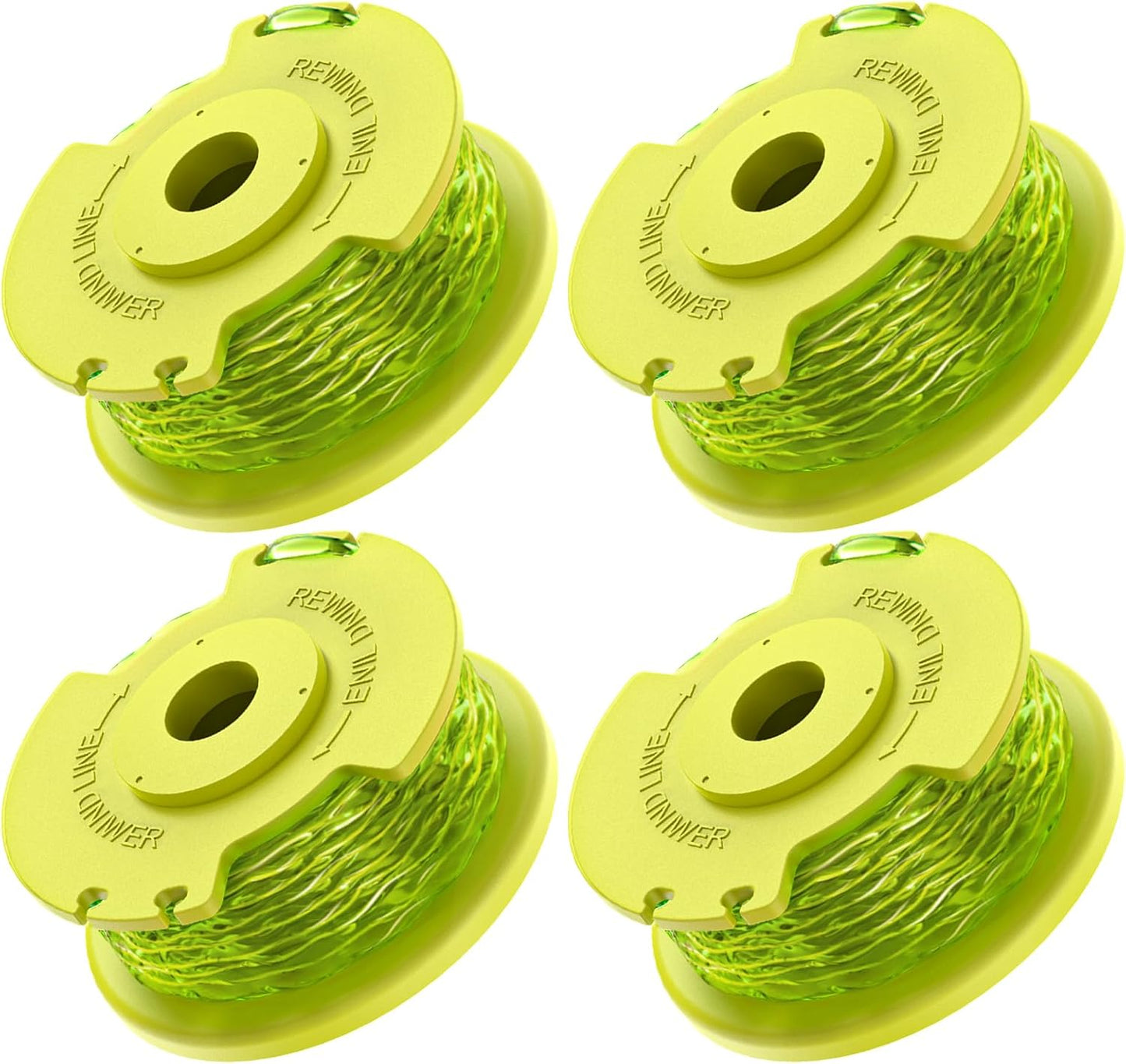 4 Pack Weed Wacker String Replacement Compatible with Ryobi One Plus+, 0.080'' String Trimmer Refill AC80RL3, V1258-DP02-B-1204