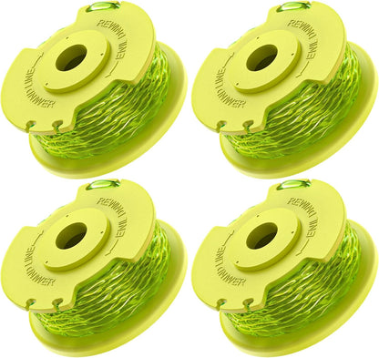 4 Pack Weed Wacker String Replacement Compatible with Ryobi One Plus+, 0.080'' String Trimmer Refill AC80RL3, V1258-DP02-B-1204