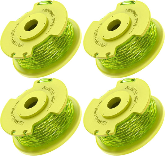 4 Pack Weed Wacker String Replacement Compatible with Ryobi One Plus+, 0.080'' String Trimmer Refill AC80RL3, V1258-DP02-B-1204