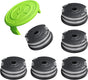 7 Pack Weed Wacker String for Greenworks Weed Eater, 0.065" 18ft Dual String Trimmer Replacement String V1258-DP02-B-1207