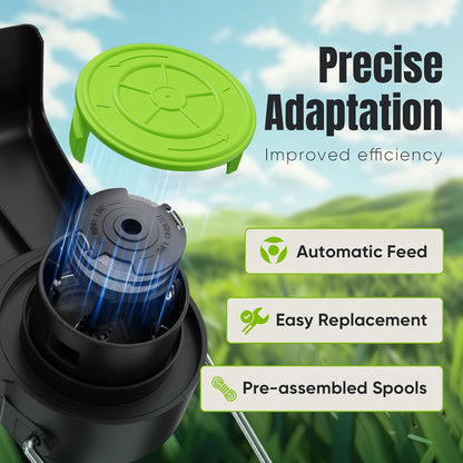 14 Pack Replacement Spool for Greenworks Weed Eater, 0.065" 18ft Dual Line String Trimmer Line Spool(2900719) V1258-DP02-B-1209