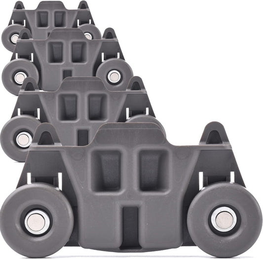 (4-pack) W10195416 NEW UPGRADED Replacement Part for Lower Dishwasher Wheel - Compatible with V1258-DP02-B-1215