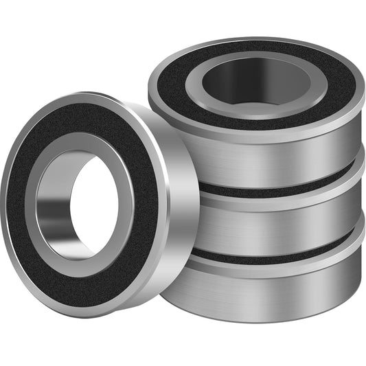 (4-Pack) 3/4" Bearings Carbon Steel - ID 3/4" x OD 1-3/8" Applicable Lawn Mower, Wheelbarrows, Carts and Hand V1258-DP02-B-1218