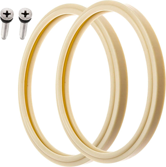 (1 Set) 8 3/8" Pool Light Lens Gasket and Stainless Pilot Screw - Exact Replacements for Pentair 79101600Z V1258-DP02-B-1219
