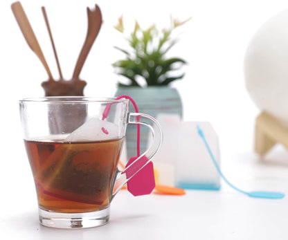 Silicone Tea Infuser, 4 Pack Loose Leaf Tea Filter Bags Strainer with Spoon V1258-DP02-B-123