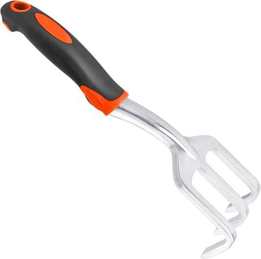 Hand Rake Garden Tool, Heavy Duty Hand Cultivators for Gardening, Small Garden Claw Tool Garden Handrake with V1258-DP02-B-1247