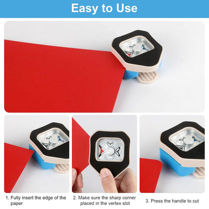 Paper Corner Rounder Punch, Corner Punch Corner Cutter Rounder for Cardstock + Trimmer Shoulder Strap for V1258-DP02-B-1251