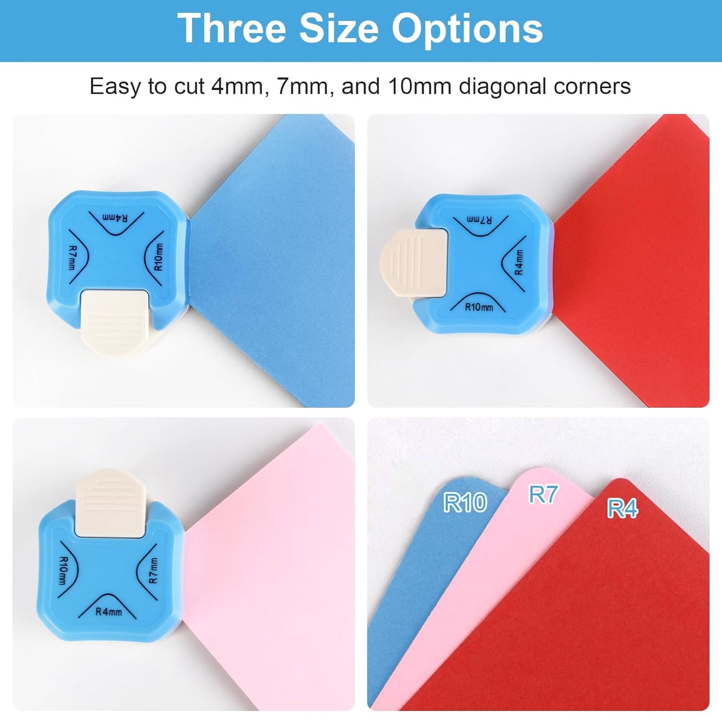 Paper Corner Rounder Punch, Corner Punch Corner Cutter Rounder for Cardstock + Trimmer Shoulder Strap for V1258-DP02-B-1251