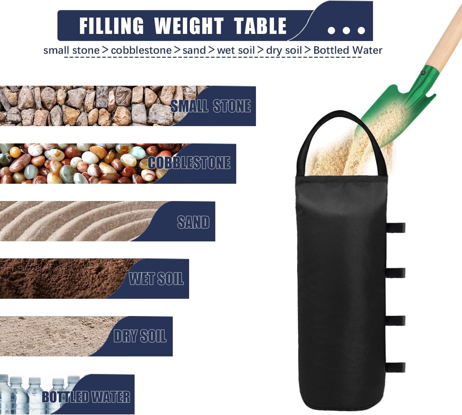 112 LBS Canopy Weights Sand Bags for Canopy Outdoor Advertising Tent Sunshade Fixed Windproof Pop up Tent(No V1258-DP02-B-1267