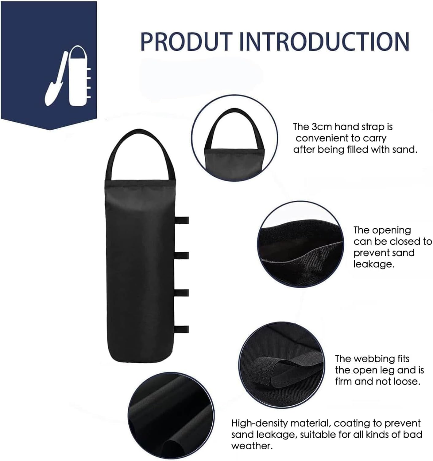 112 LBS Canopy Weights Sand Bags for Canopy Outdoor Advertising Tent Sunshade Fixed Windproof Pop up Tent(No V1258-DP02-B-1267