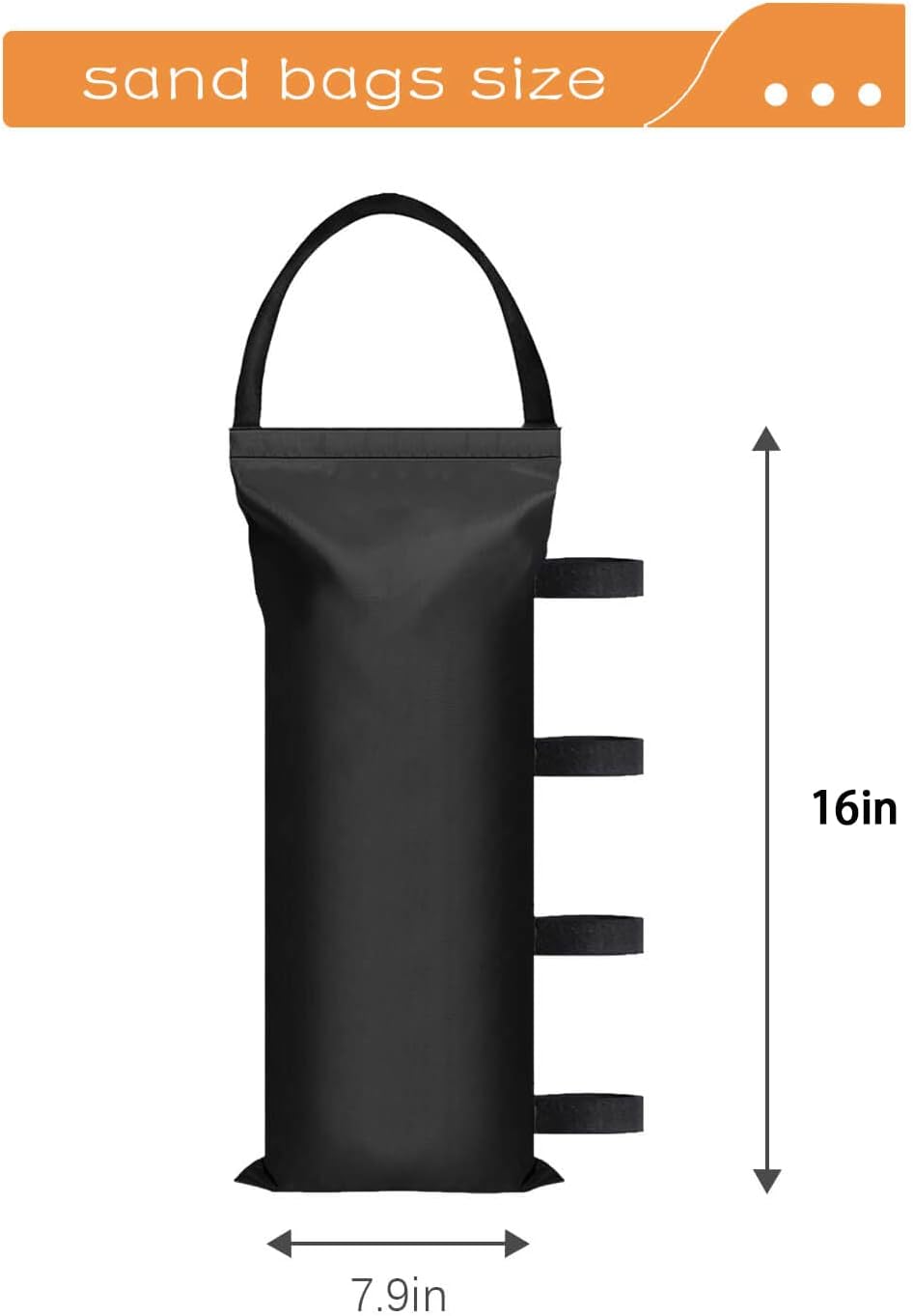 100 LBS Canopy Weights Sand Bags for Canopy Outdoor Advertising Tent Sunshade Fixed Windproof Pop up Canopy V1258-DP02-B-1268