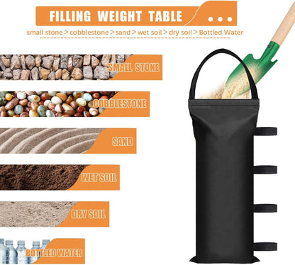 100 LBS Canopy Weights Sand Bags for Canopy Outdoor Advertising Tent Sunshade Fixed Windproof Pop up Canopy V1258-DP02-B-1268