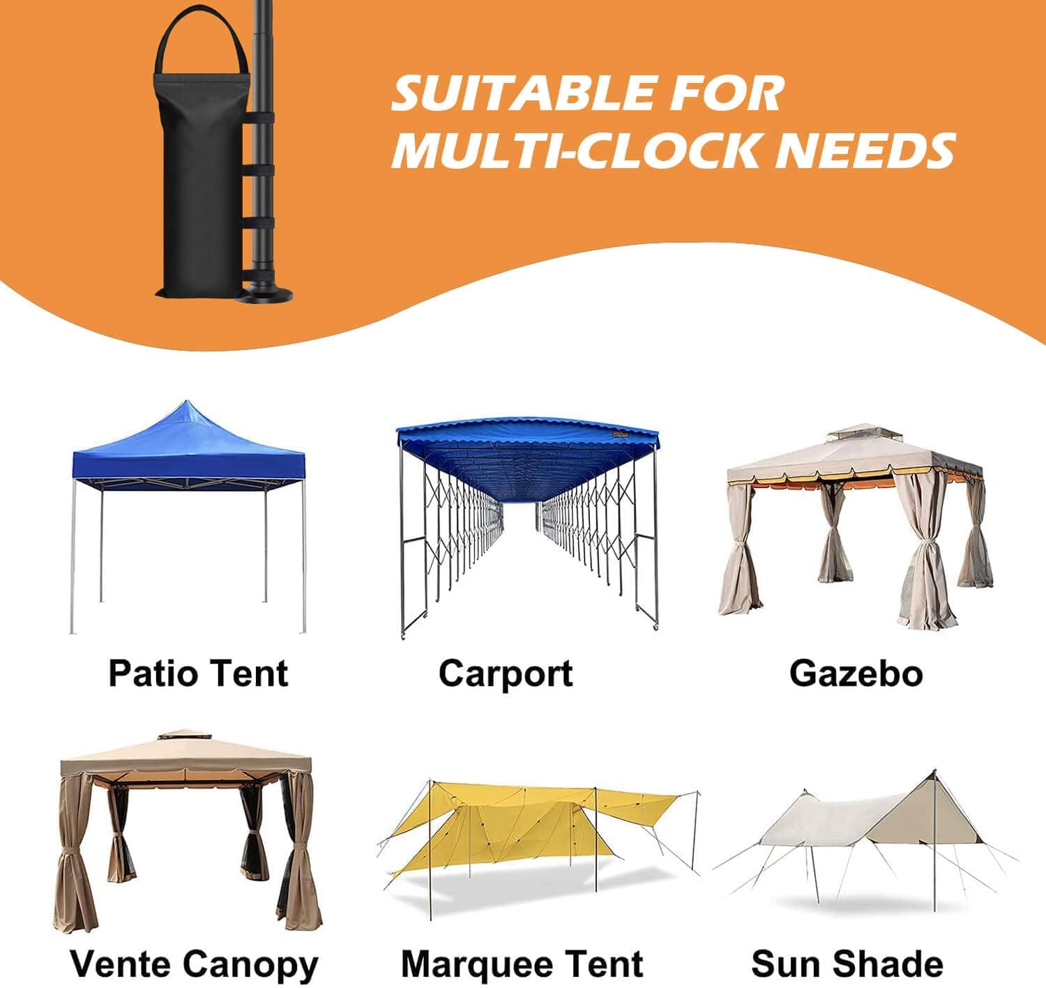 100 LBS Canopy Weights Sand Bags for Canopy Outdoor Advertising Tent Sunshade Fixed Windproof Pop up Canopy V1258-DP02-B-1268