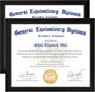 8.5x11 Diploma Frame, Black Picture Frame with Clear Plexiglass, 2 Pack Certificate Frame for Tabletop or V1258-DP02-B-1279
