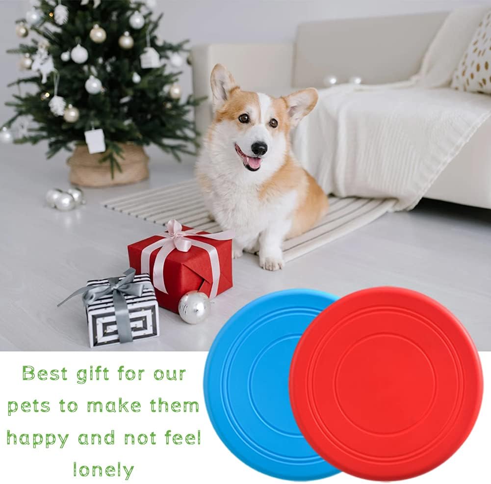 6 Pack Dog Flying Discs - Interactive, Soft Floating Saucer for Small, Medium Dogs - Safe on Teeth V1258-DP02-B-1292