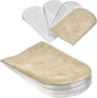 Adjustable Heel Lift Inserts 2 Pack Soft Silicone Height Increase Insoles Heel Lifts for Shoes 1/4" to 1" - 4 V1258-DP02-B-1295