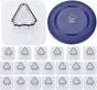 Wall Hangers 20 Pack - Vertical Plate Holders, Adhesive Picture Hanger for Wall Decoration V1258-DP02-B-1309