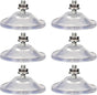 6 Pcs Strong Thickened Sucker Suction Cup Clear PVC Sucker Pads with M6 x 14 Thread Screw Extra Strong V1258-DP02-B-1310