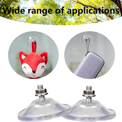 6 Pcs Strong Thickened Sucker Suction Cup Clear PVC Sucker Pads with M6 x 14 Thread Screw Extra Strong V1258-DP02-B-1310