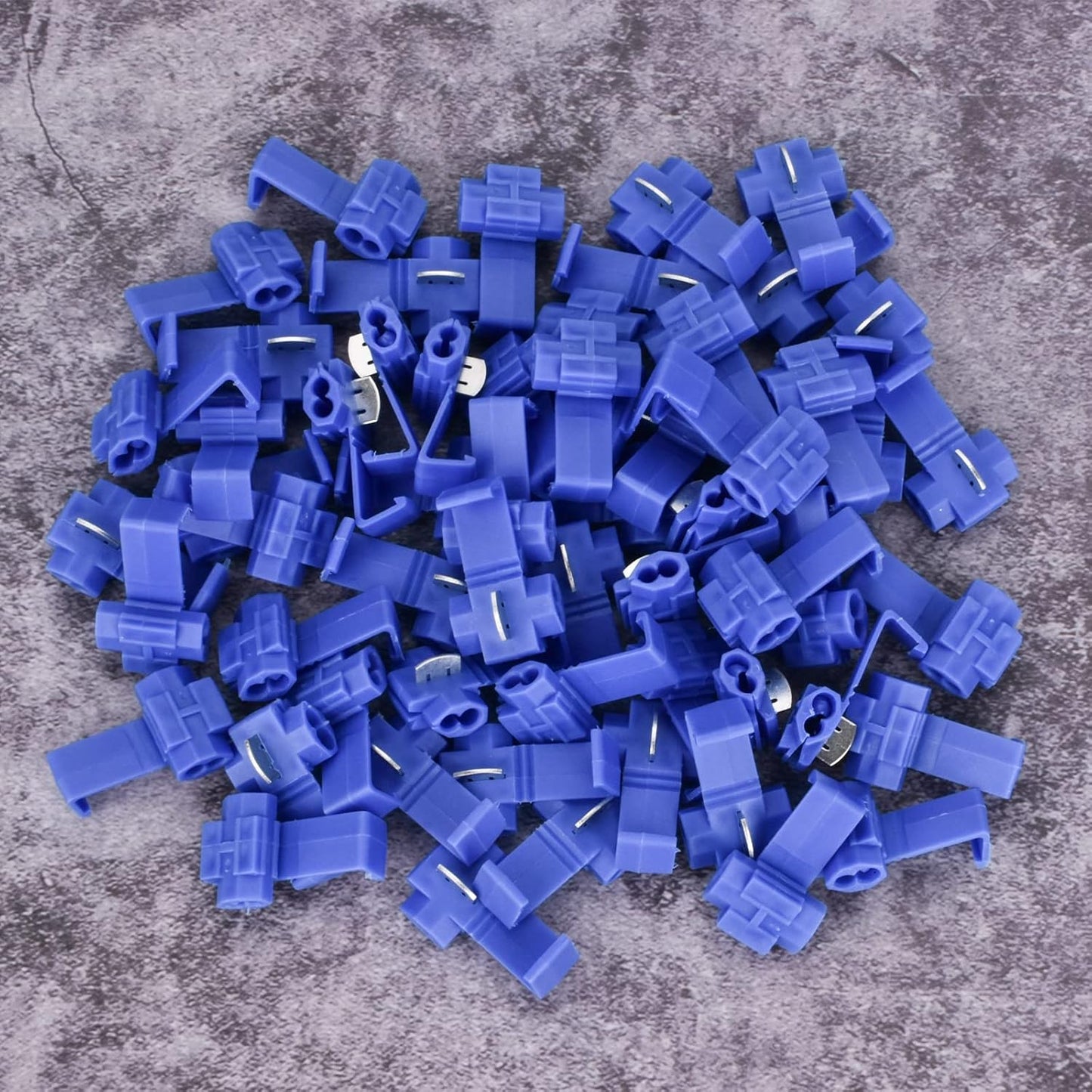60Pcs Solderless Quick Splice Wire Connectors 18-14 AWG Splice Connector Snap Electrical Wire Connector Cold V1258-DP02-B-1315