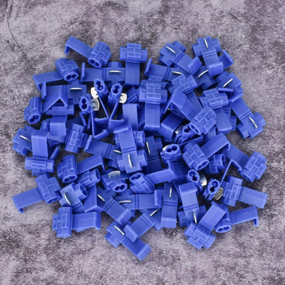 60Pcs Solderless Quick Splice Wire Connectors 18-14 AWG Splice Connector Snap Electrical Wire Connector Cold V1258-DP02-B-1315