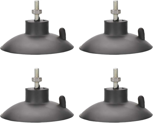 4 PCs French Fry Suction Cup Feet Commercial Suction Cup Feet with Screws for Industrial Commercial French V1258-DP02-B-1325