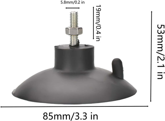 4 PCs French Fry Suction Cup Feet Commercial Suction Cup Feet with Screws for Industrial Commercial French V1258-DP02-B-1325