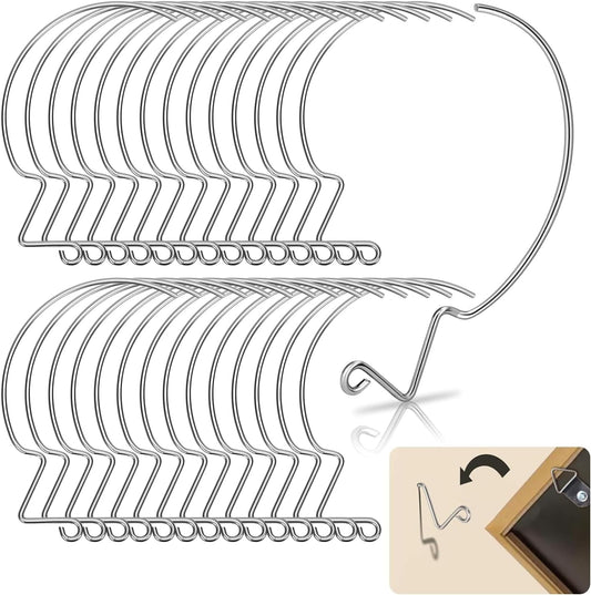 30Pcs Picture Hanger Hooks Super Hooks for Hanging Drywall Picture Hanging Hooks Heavy Duty Wall Hooks for V1258-DP02-B-1327