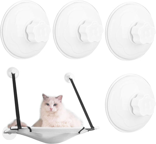 Thick Suction Cup Cat Perches 4Pcs Cat Hammock Replacement Screw Suction Cups for Window Seat V1258-DP02-B-1328