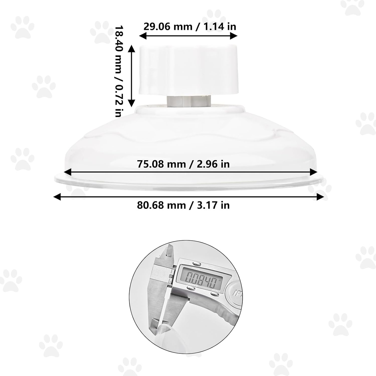 Thick Suction Cup Cat Perches 4Pcs Cat Hammock Replacement Screw Suction Cups for Window Seat V1258-DP02-B-1328
