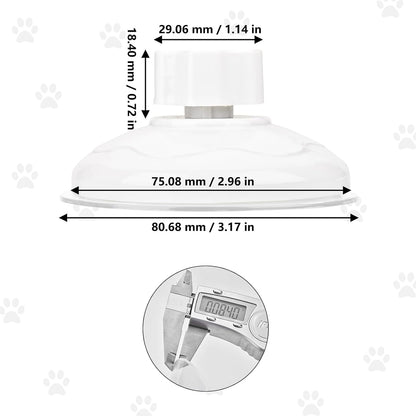 Thick Suction Cup Cat Perches 4Pcs Cat Hammock Replacement Screw Suction Cups for Window Seat V1258-DP02-B-1328