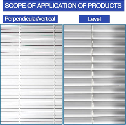 8 Pcs Horizontal Blind Repair Tabs Mini Blind Slat Repair Kit Horizontal Blinds Replacement Slats White Blind V1258-DP02-B-1332