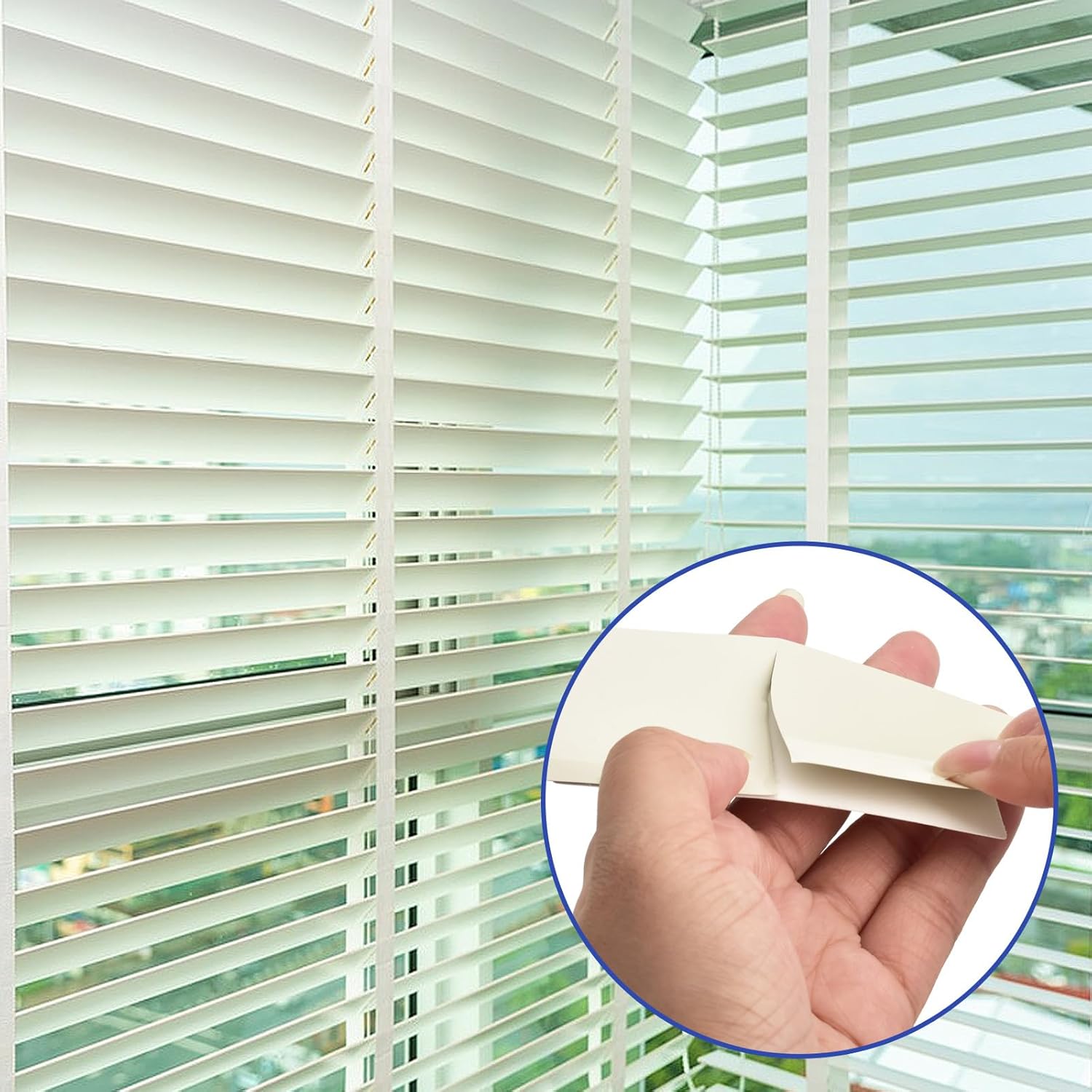 8 Pcs Horizontal Blind Repair Tabs Mini Blind Slat Repair Kit Horizontal Blinds Replacement Slats White Blind V1258-DP02-B-1332