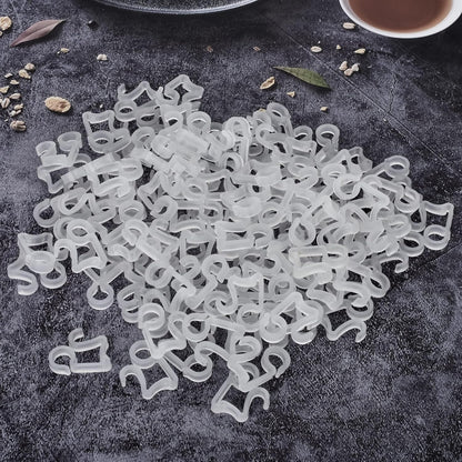 100 Pcs Outdoor Light Clips Hooks for Outdoor String Lights Gutter Clips for Hanging Christmas Village V1258-DP02-B-1333